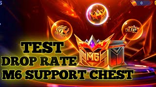 Test Gacha Drop Rate M6 Support Chest || Drop Rate Tinggi? || M6 || #mobilelegends