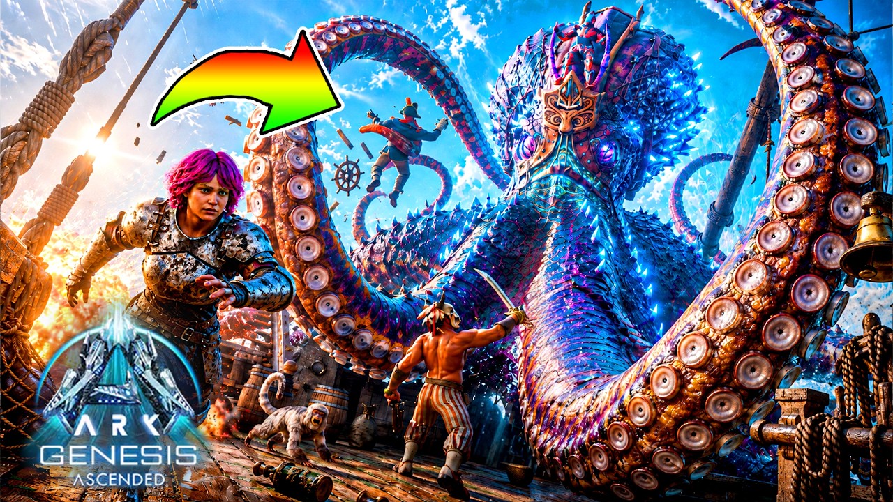 ARK DROPS 新品未使用‼️ 【ラスト】 すべてを飲み込む「超巨大タコ」をテイムしろ！🐙【アーク/ASA】#45
