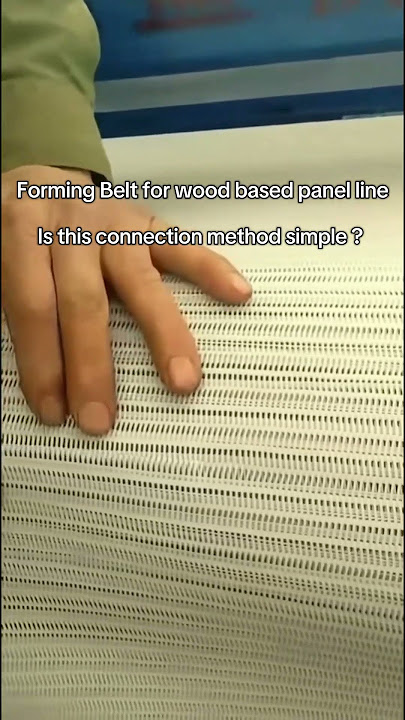 Is this connection method simple ? #Huatao Forming Belt for wood based panel line, #belt
