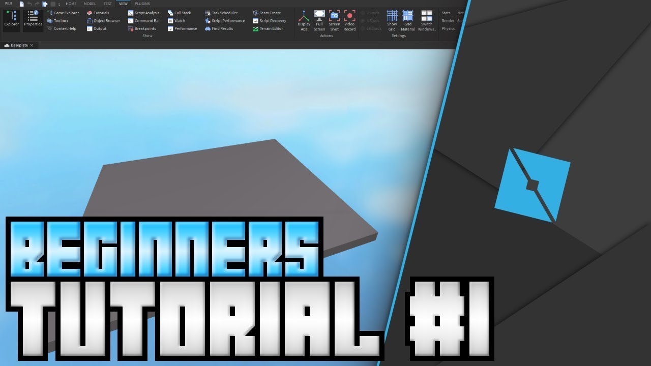 Roblox Building for Beginners Tutorial!  How to use Roblox Studio & What  Plugins I use! 