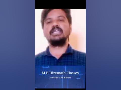 M B Hiremath Classes - YouTube