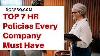 TOP 7 HR Policies Every Company MUST Have (+FREE Templates)