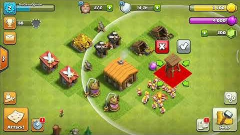 Clash of Clans - Gameplay Walkthrough Part 2 - Tutorial (iOS, Android)