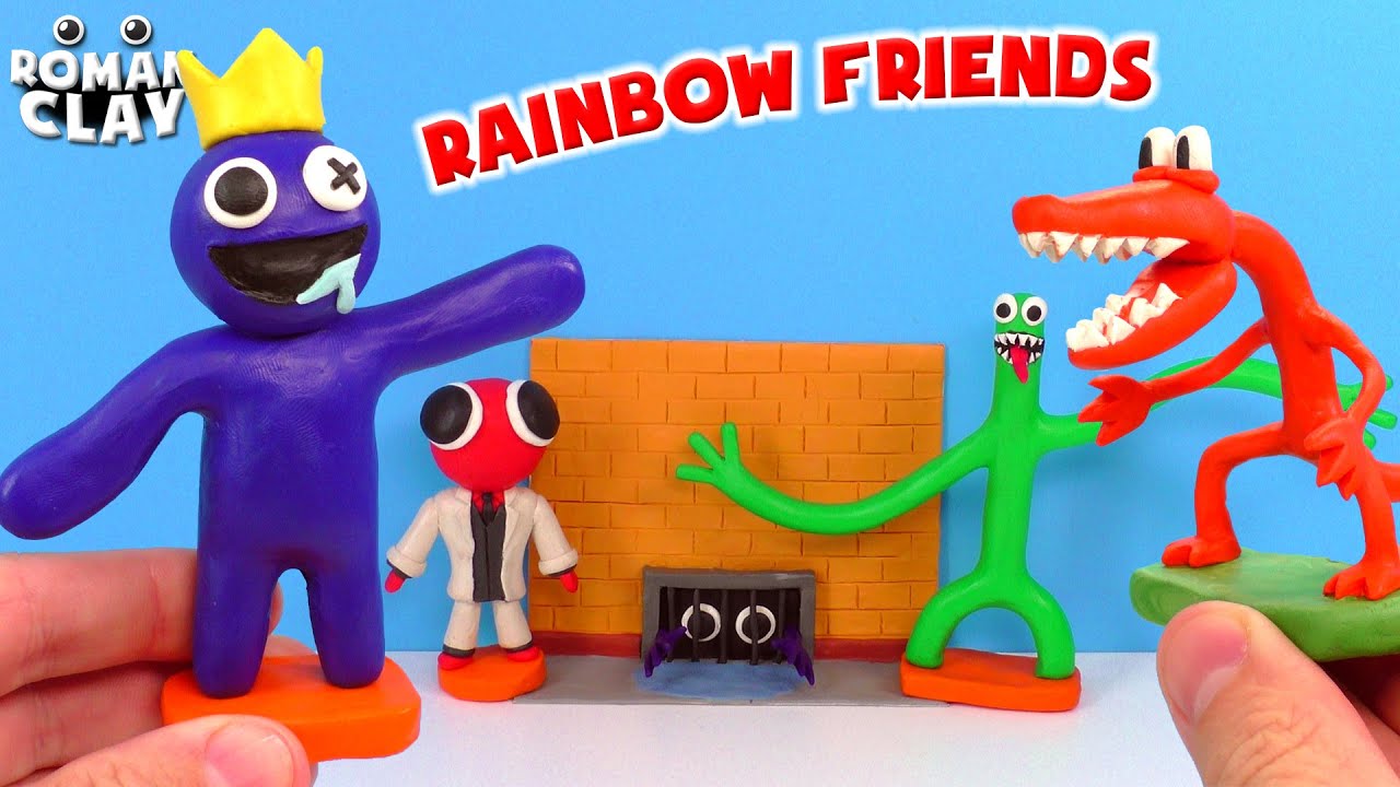 ROBLOX  Making Rainbow Friends Sculptures - Green Monster Clay : r/2Tclay