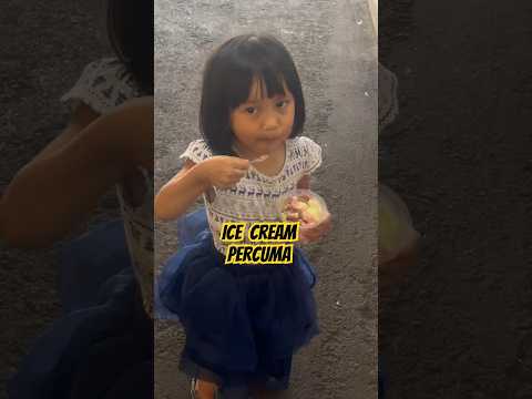 ICE CREAM PERCUMA FREE GRATIS #lucu #bocahngakak #shortvideos #viral #bayilucu #viralvideos #anak