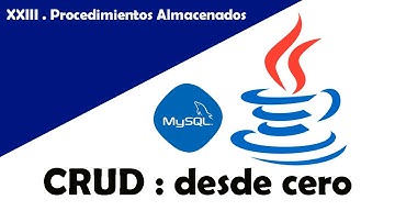 Curso de Java y MySQL #23 II Procedimientos almacenados en Java