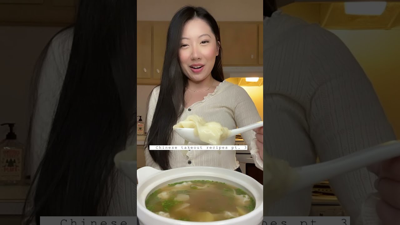 Chinese Takeout Recipes Wonton Soup Youtube