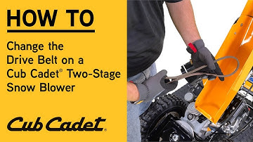 How to Change the Drive Belt on a Cub Cadet Two-Stage Snow Blower