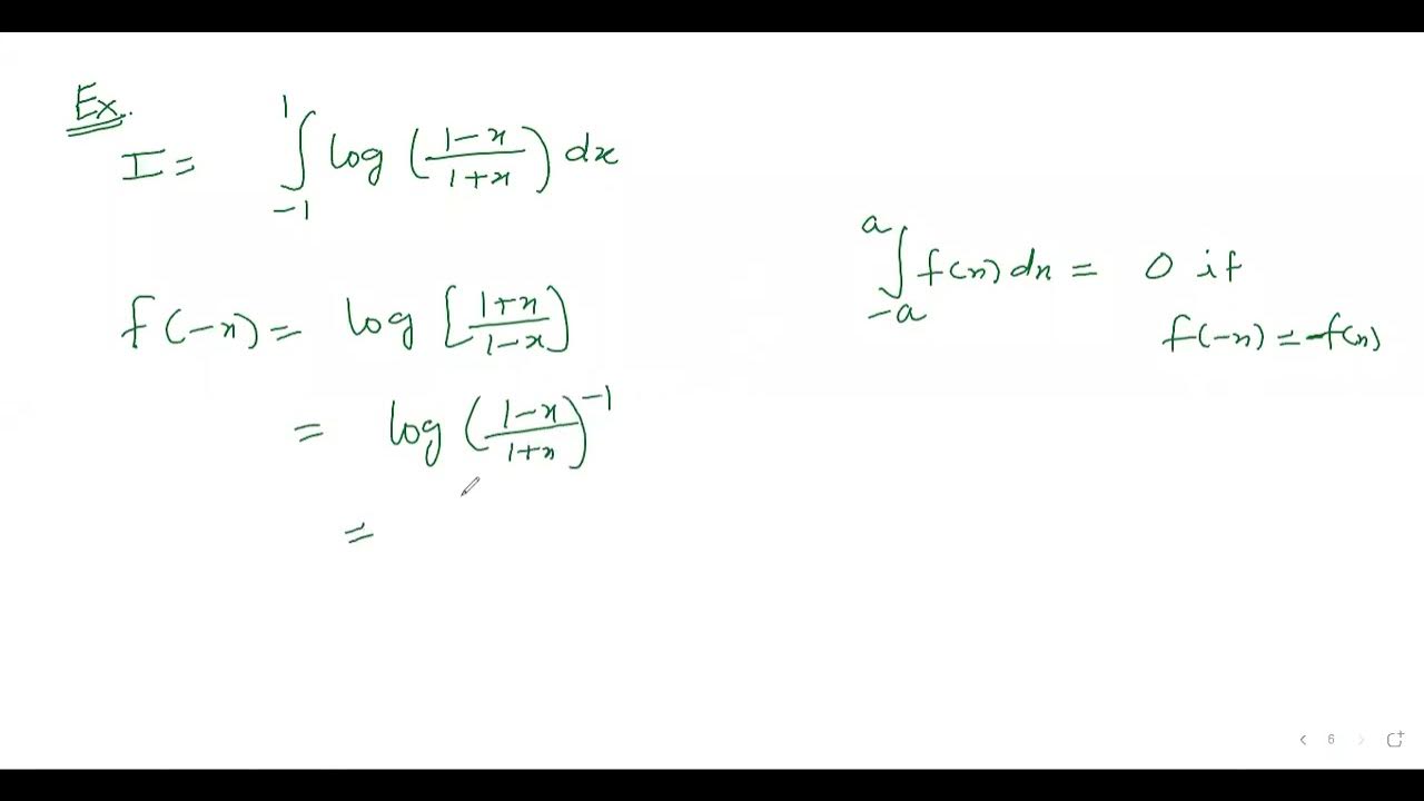 Integrate Log 1 x 1 x Limits 1 To 1 Class12 Definite Integrals integrate-log-1-x-1-x-limits-1-to-1-class12-definite-integrals
