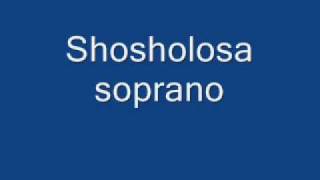 Video thumbnail of "Shosholosa soprano"