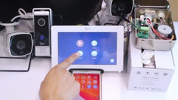 Tuya Smart Home 7 Inch TUYA WIFI Home Indoor Surveillance Video Intercom Connected to Outdoor Camera