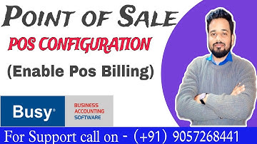 "POS" Point of Sale Configuration in Busy Software || POS BILLING CONFIGURATION || MS TECHNO HUB.