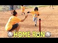 ⚾️HOME RUN AT FIRST TEE BALL BASEBALL GAME!