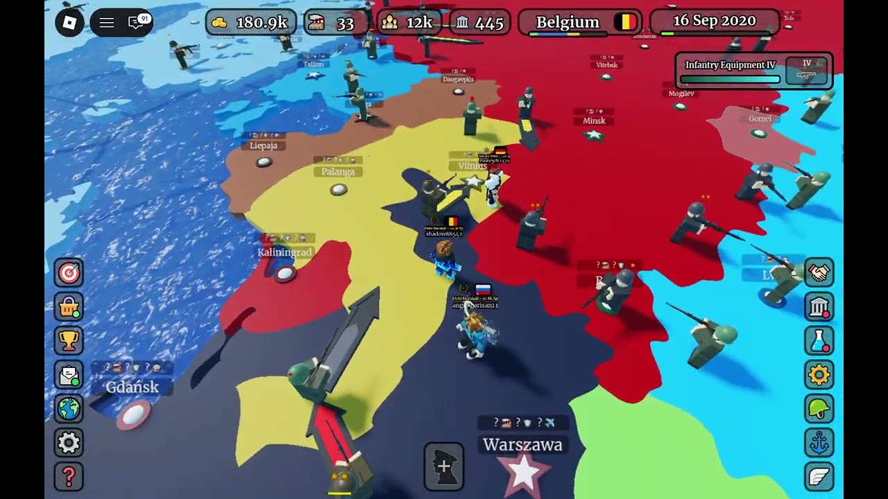 Trying to conquer Europe as Belgium