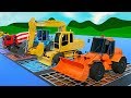 Learn Colors with the Construction Truck for Kids with the #Excavator, Dump Truck and Bulldozer