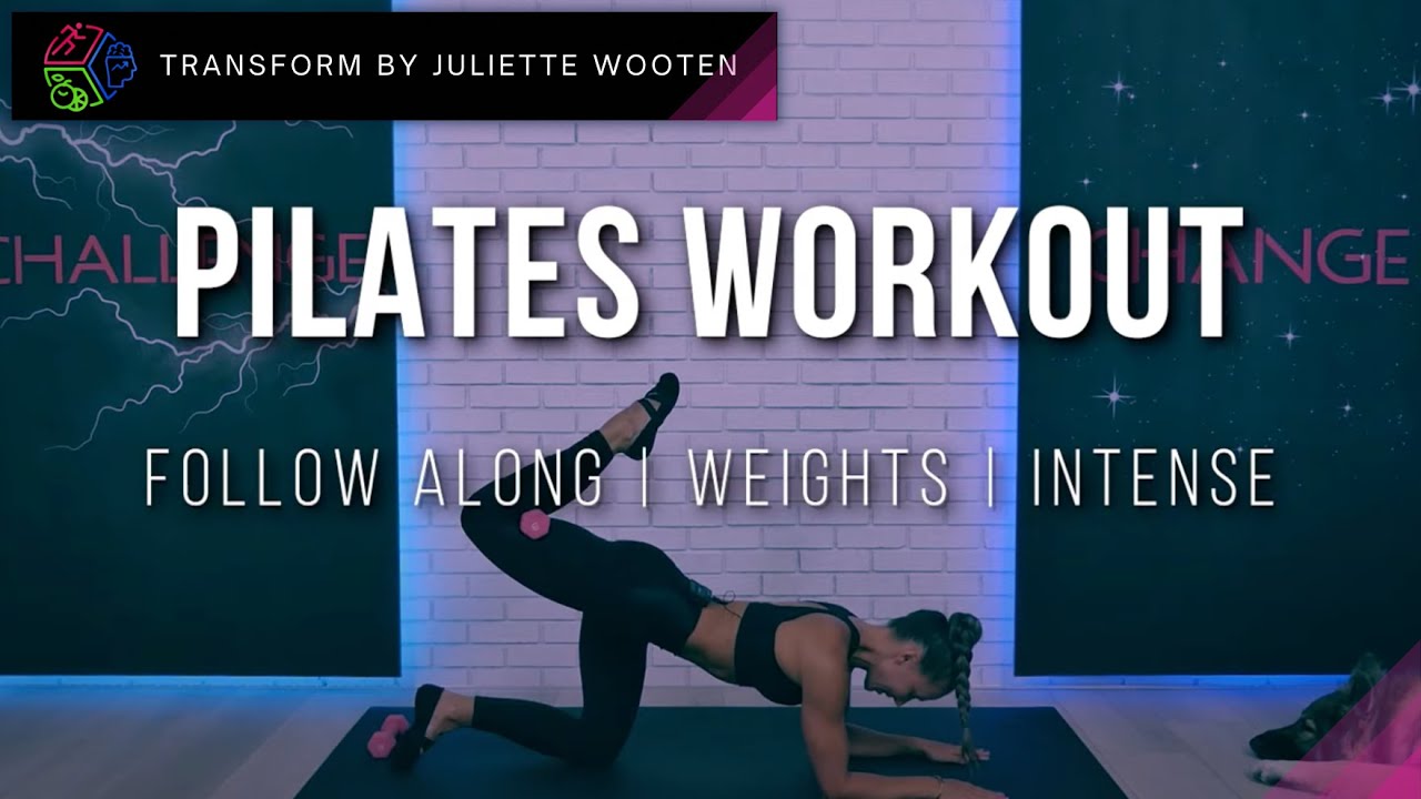 30 MIN FULL BODY PILATES WORKOUT WITH WEIGHTS (total body sculpt & tone ...