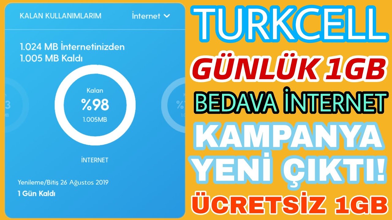 Turkcell G N Ge Erl Gb Bedava Nternet Da Itiyor Yen Kampanya