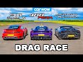 Porsche 911 Turbo S vs Ferrari 488 Pista vs Lamborghini Huracán Performante - DRAG RACE