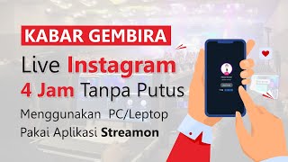 vMix Tutorial Live Instagram 4 Jam Tanpa Putus Menggunakan  PC/Leptop Pakai Aplikasi Streamon screenshot 4