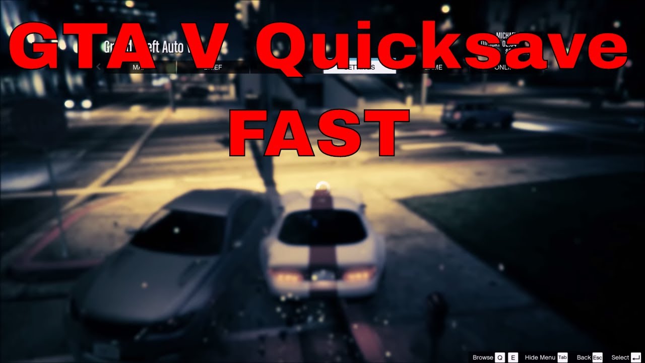 Grand Theft Auto V PC How to Quicksave Save Time on Those Stunt