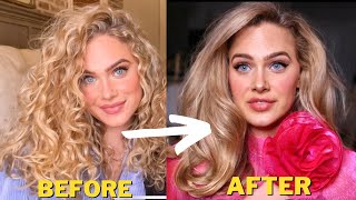 SALON PERFECT BLOWOUT AT HOME FOR CURLY HAIR