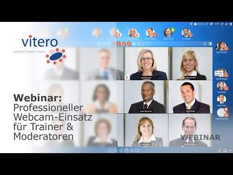 vitero Webinar: Professioneller Webcam-Einsatz für Trainer & Moderatoren