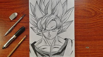 How to draw Goku step by step || Easy drawing ideas for beginners || Beginners drawing