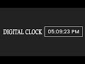 Digital Clock Using HTML CSS And JAVASCRIPT | Rizowan Ahmed Safi