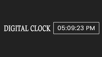 Digital Clock Using HTML CSS And JAVASCRIPT | Rizowan Ahmed Safi