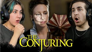 watching *THE CONJURING* for the first time !!