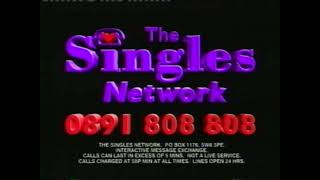 The singles network chat line advert. UK television, 1997. screenshot 2