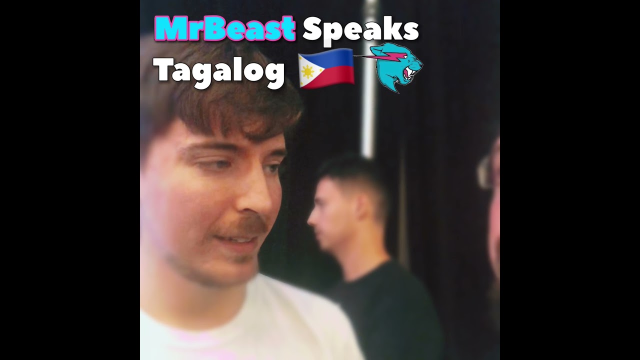 ⁣@MrBeast  Speaks Filipino (Tagalog) 🇵🇭