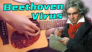 Video thumbnail of "Classic song Beethoven Virus on guitar | Classic Music Covers | Fingerstyle Guitar Cover"