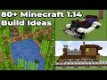 80+ MINECRAFT 1.14 Build ideas : Tips and Tricks