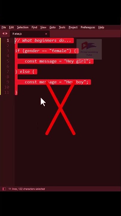 JavaScript Shorthand Tip on if else Statement #shorts #javascript - YouTube
