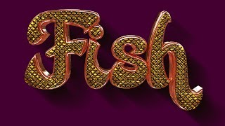 CINEMA 4D TUTORIAL - Goldfish 3D TEXT