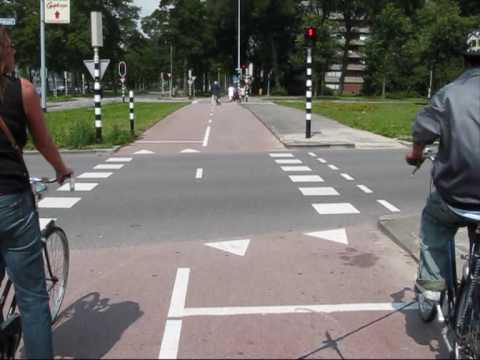 pleasant goat and big big wolf Cycling and big intersections in the Netherlands