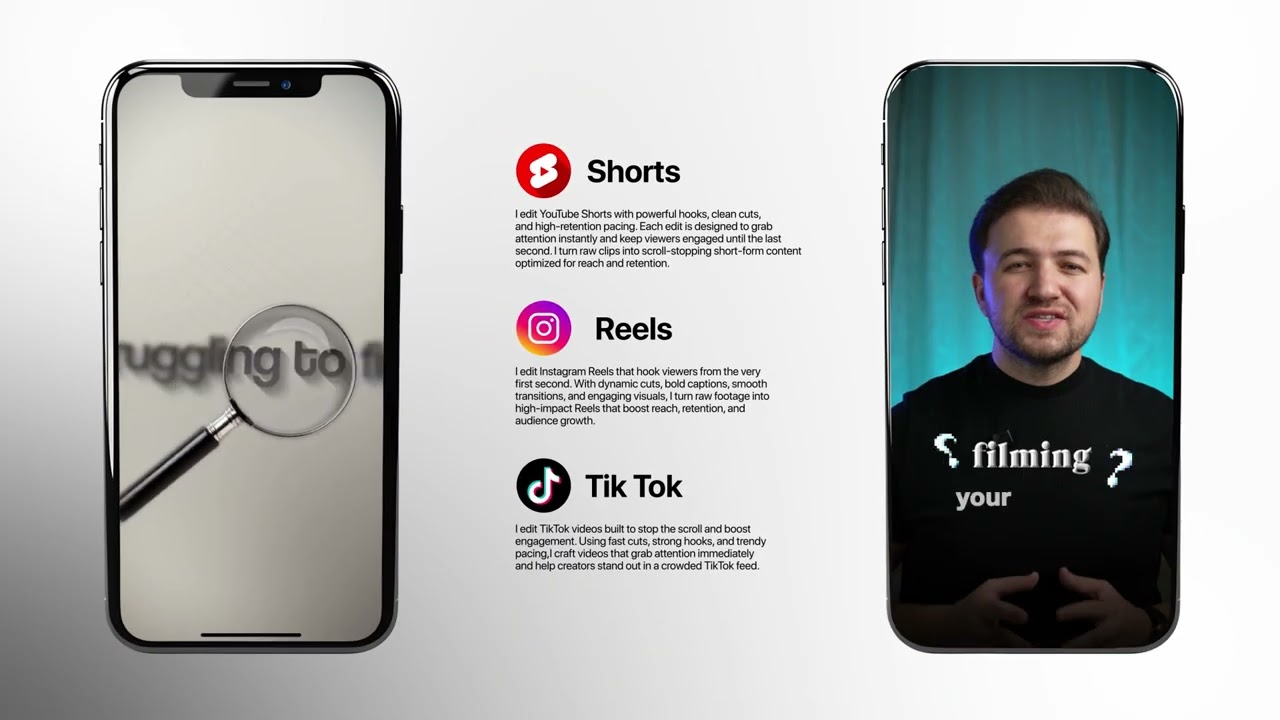 faire un Montage vidéo professionnel pour TikTok, Reels et Shorts