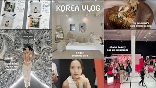 korea diaries 🇰🇷 | grandma&#39;s YUMMY family kimchi recipe, chanel + instax pop up, aesthetic cafes