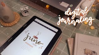 june digital bullet journal with samsung notes app (free stickers!)