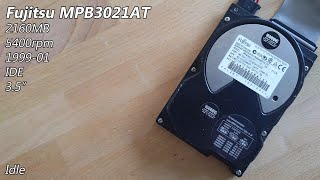 Fujitsu MPB3021AT 2160MB (1999) - Hard Drive Sounds