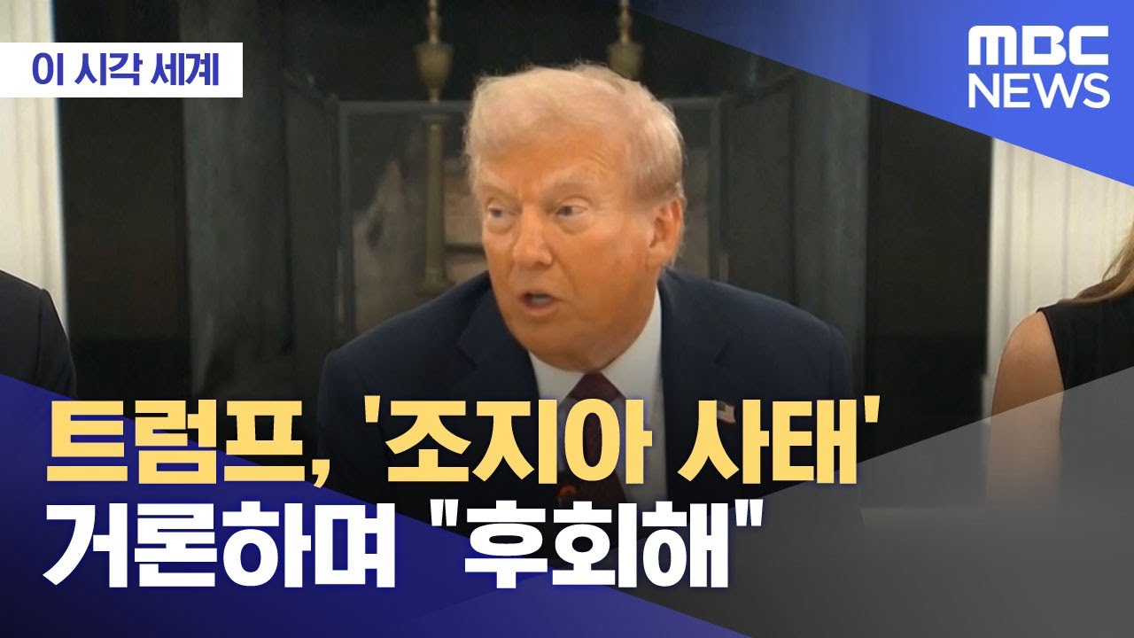 [이 시각 세계] 트럼프, '조지아 사태' 거론하며 