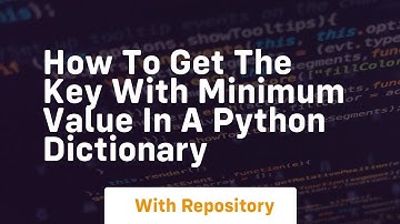 How to get the key with minimum value in a python dictionary