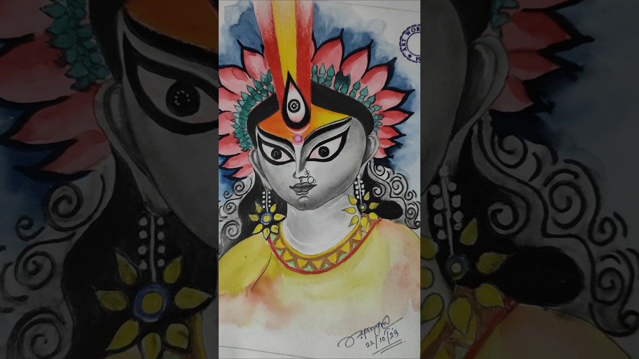 Amezing Durga Mata Drawing 🙏 