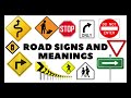 ROAD SIGNS AND MEANINGS CANADA - Driving Demonstration Some Of The Most Common Road Signs