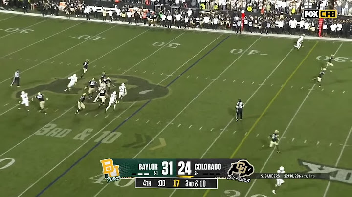Baylor vs Colorado WILD Ending | 2024 College Football