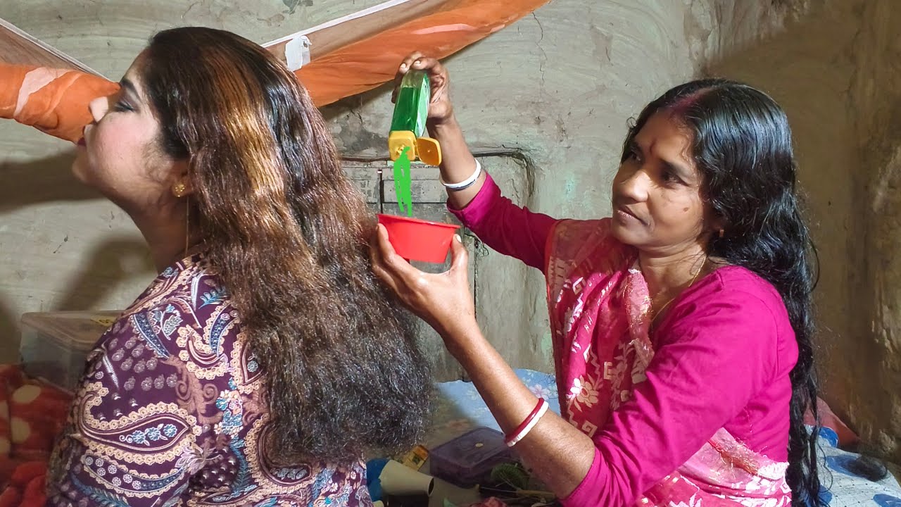 ASMR|| Dreams Hair Oil Massage and Hair Cracking Doing My Sweet Moom 🫶