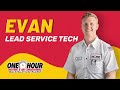 Evan  hvac technician with one hour heating and air conditioning  olathe kansas