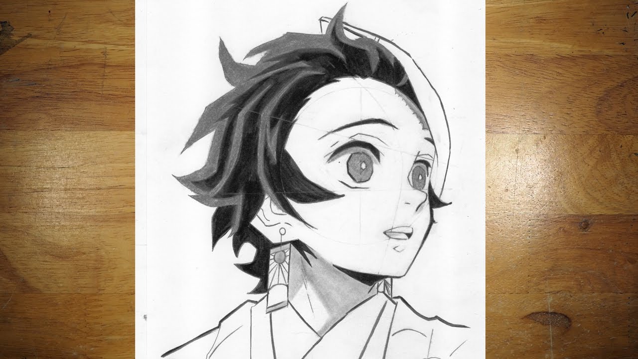 Tanjiro  Anime sketch, Character drawing, Anime character drawing