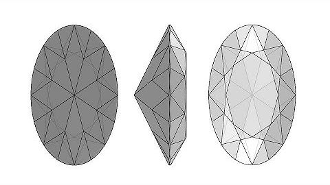 How to make Oval Cut Diamond by SolidWorks / 3D CAD